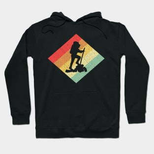 Retro Vintage 80s Hiking Gift For Hikers Hoodie